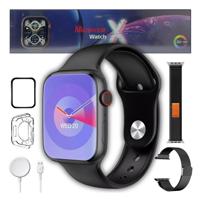 Relógio Smartwatch W99+ Plus Serie 10 Amoled Chat GPT 4GB 45mm Dinamica GPS Microwear (Original)