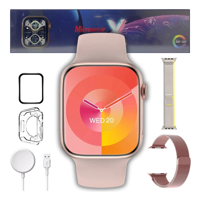 Relógio Smartwatch W99+ Plus Serie 10 Amoled Chat GPT 4GB 45mm Dinamica GPS Microwear (Original)