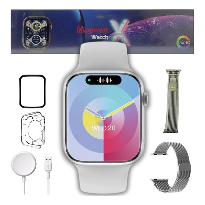 Relógio Smartwatch W99+ Plus Serie 10 Amoled Chat GPT 4GB 45mm Dinamica GPS Microwear (Original)