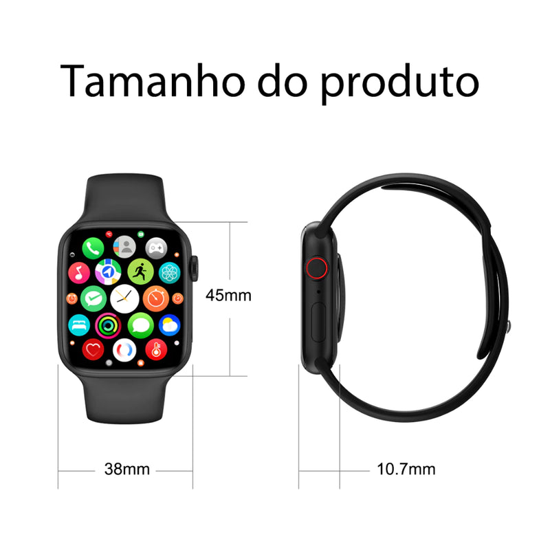 Relógio Smartwatch W99+ Plus Serie 10 Amoled Chat GPT 4GB 45mm Dinamica GPS Microwear (Original)