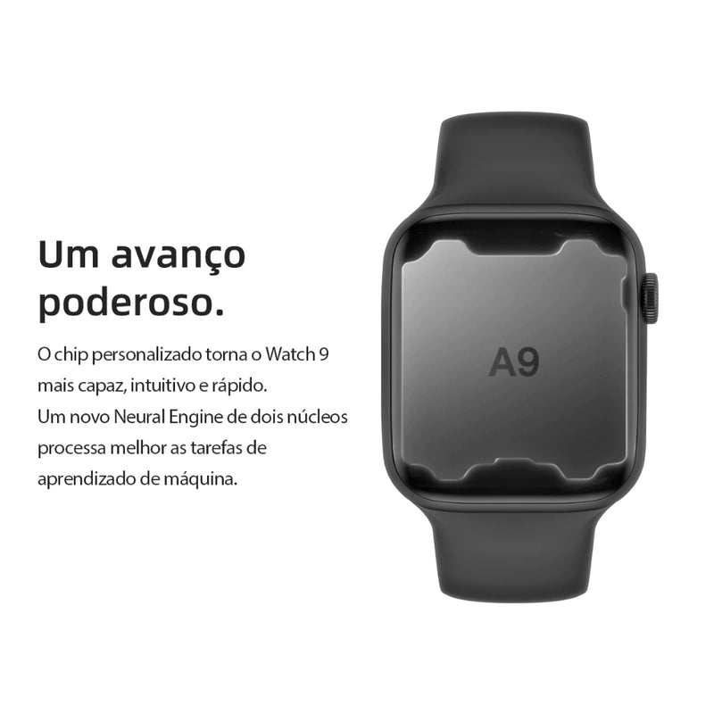 Relógio Smartwatch W99+ Plus Serie 10 Amoled Chat GPT 4GB 45mm Dinamica GPS Microwear (Original)